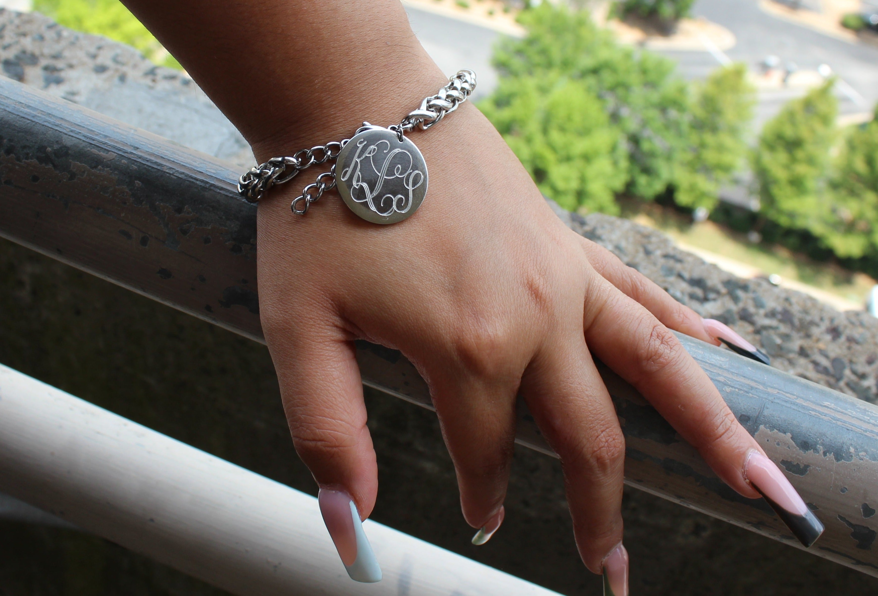 Twist Braided Link Engravable Fashion Bracelet