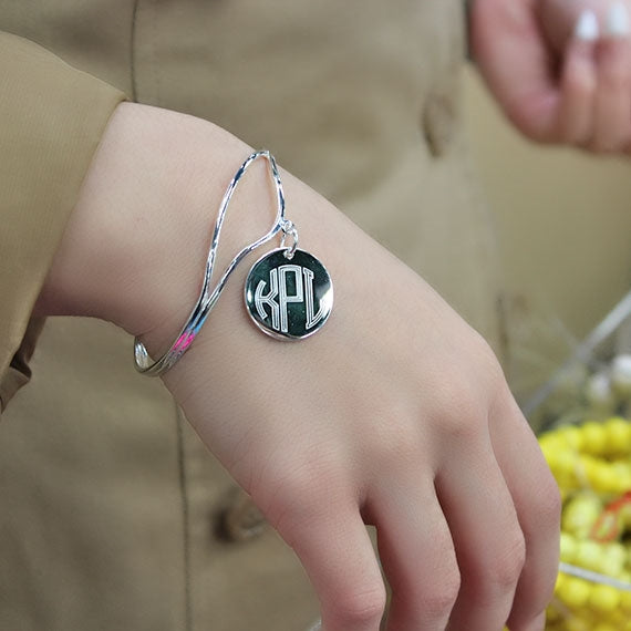 Engravable German Silver Bracelet With Open Center Design - Atlanta Jewelers Supply