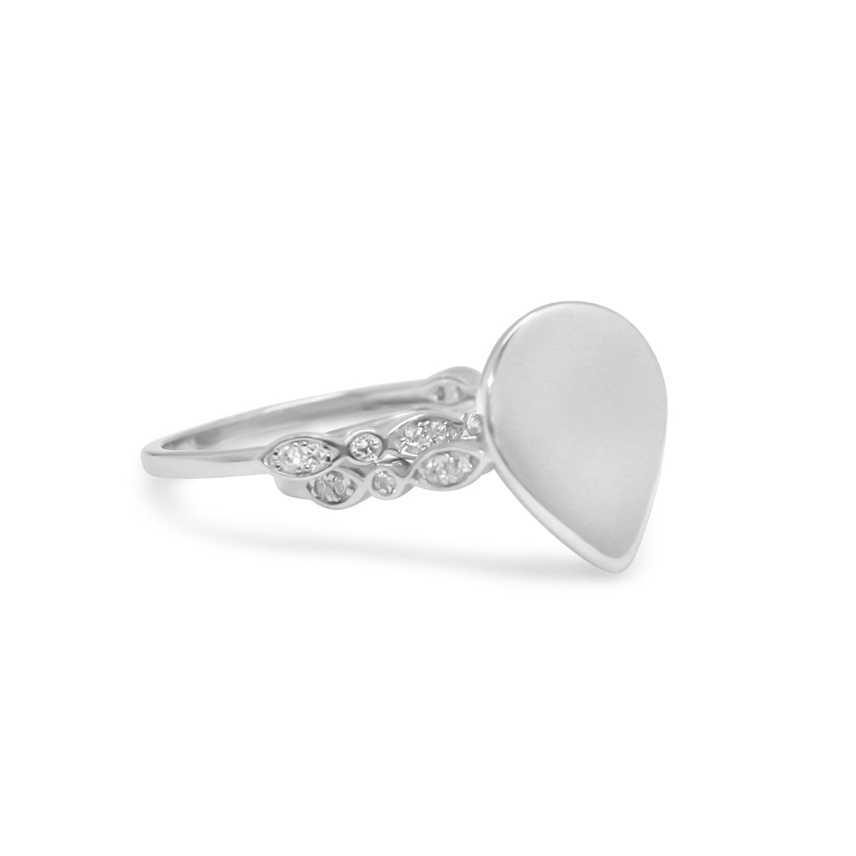 Sterling Silver Tear Drop Tianna Ring - Atlanta Jewelers Supply