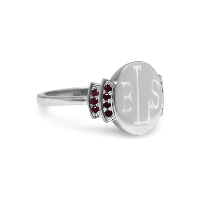 Sterling Silver Nora Ring Three styles (Clear CZ, Ruby, Blue Gemstone) - Atlanta Jewelers Supply