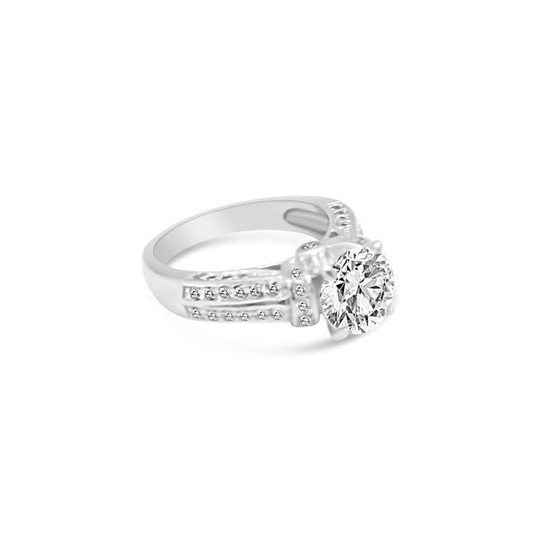 Elegant Sterling Silver CZ Ring - Atlanta Jewelers Supply