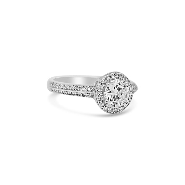 Sterling Silver CZ Halo Ring - Atlanta Jewelers Supply