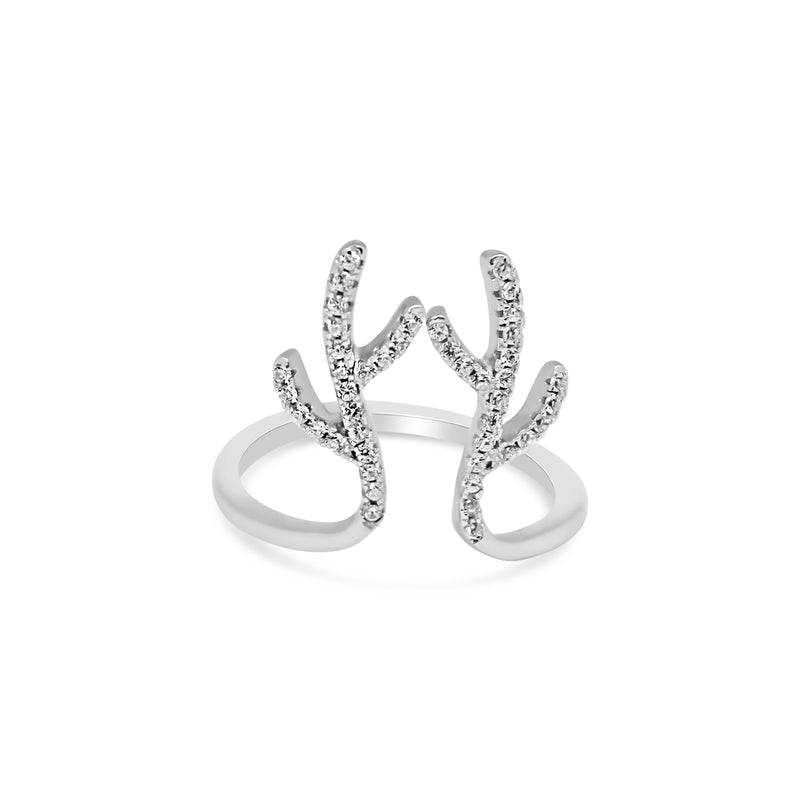 Open Band CZ Antler Ring - Atlanta Jewelers Supply