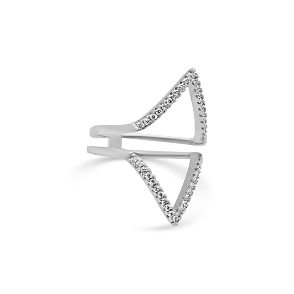 Sterling Silver Diamond Cage Ring - Atlanta Jewelers Supply