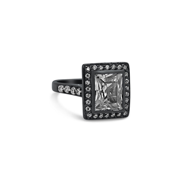 Black Square CZ Ring - Atlanta Jewelers Supply