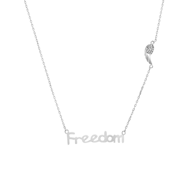 Freedom Necklace with Cz Wing - Atlanta Jewelers Supply
