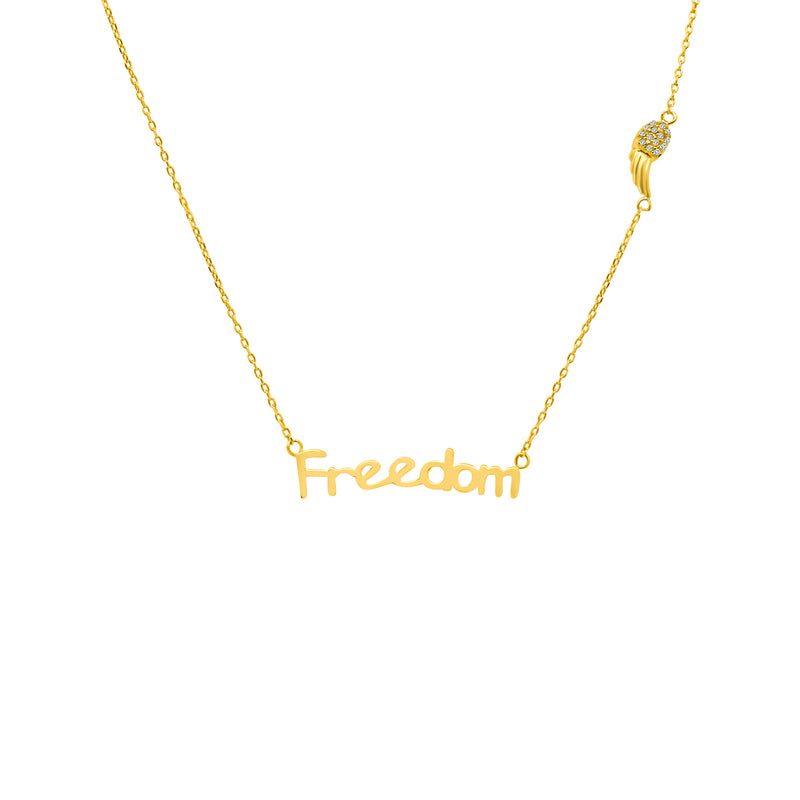 Freedom Necklace with Cz Wing - Atlanta Jewelers Supply