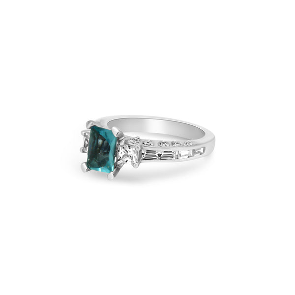Turquoise Gemstone Cz Ring - Atlanta Jewelers Supply