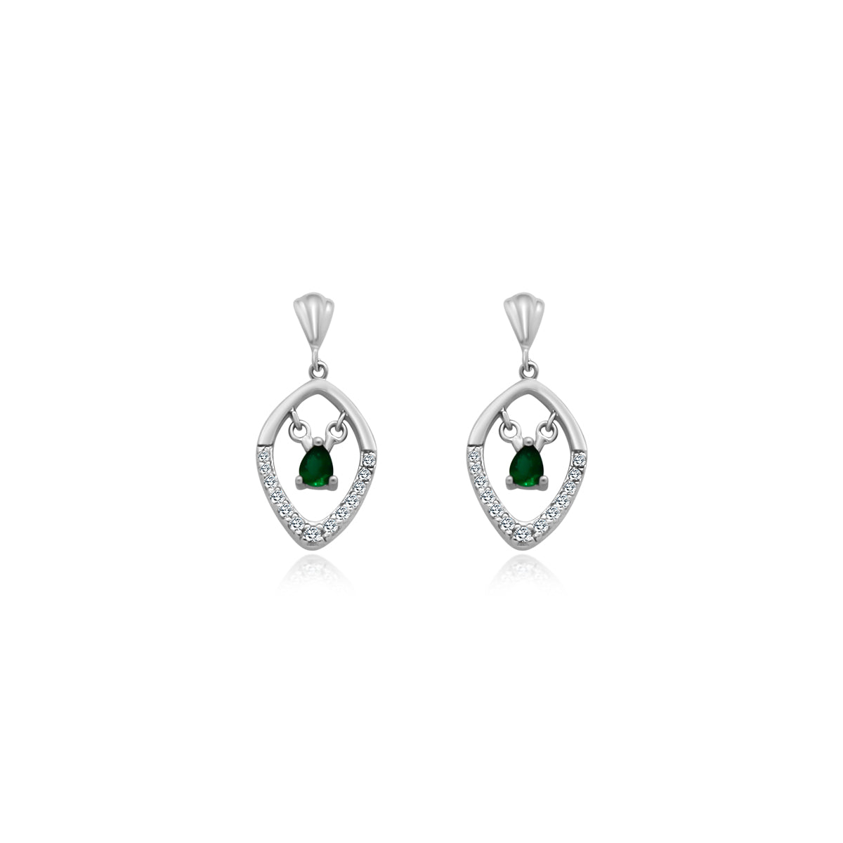 Green Gemstone Dangle Earrings - Atlanta Jewelers Supply