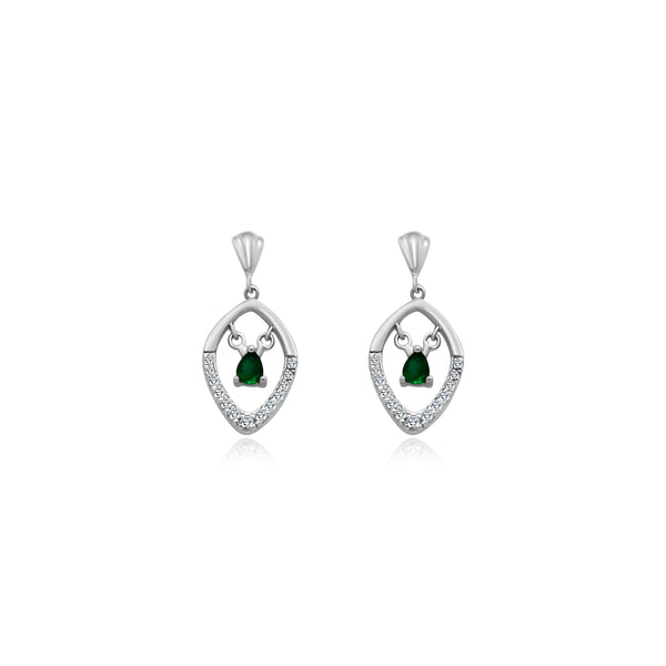 Green Gemstone Dangle Earrings - Atlanta Jewelers Supply