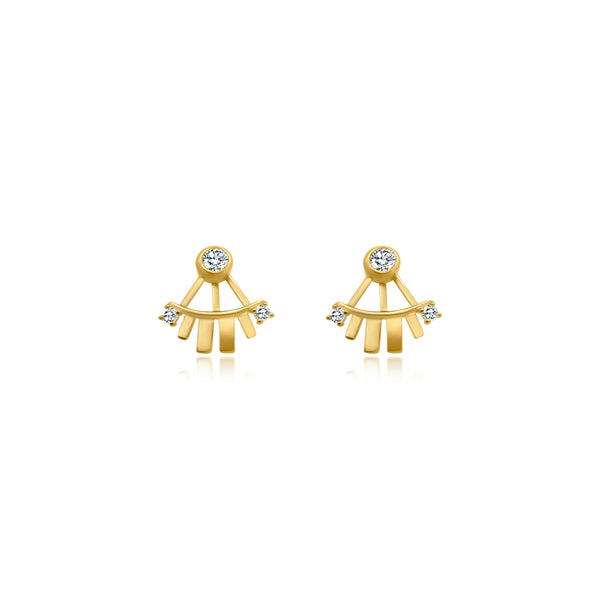 Gold Sunray Studs - Atlanta Jewelers Supply