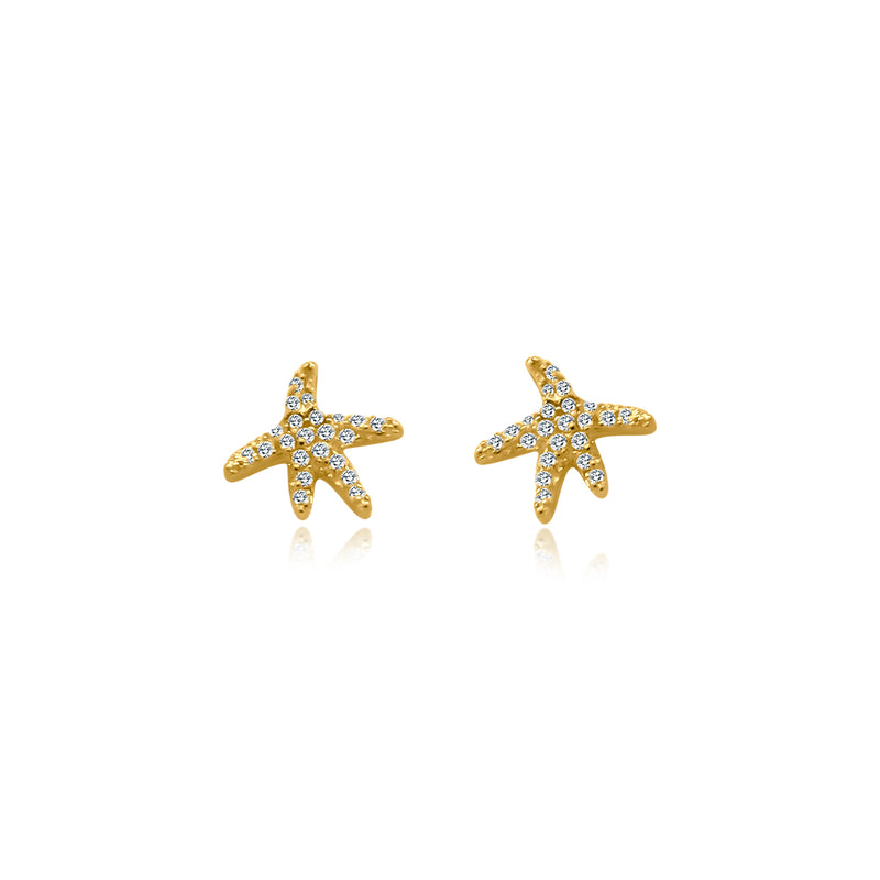 Clear CZ Starfish Studs - Atlanta Jewelers Supply