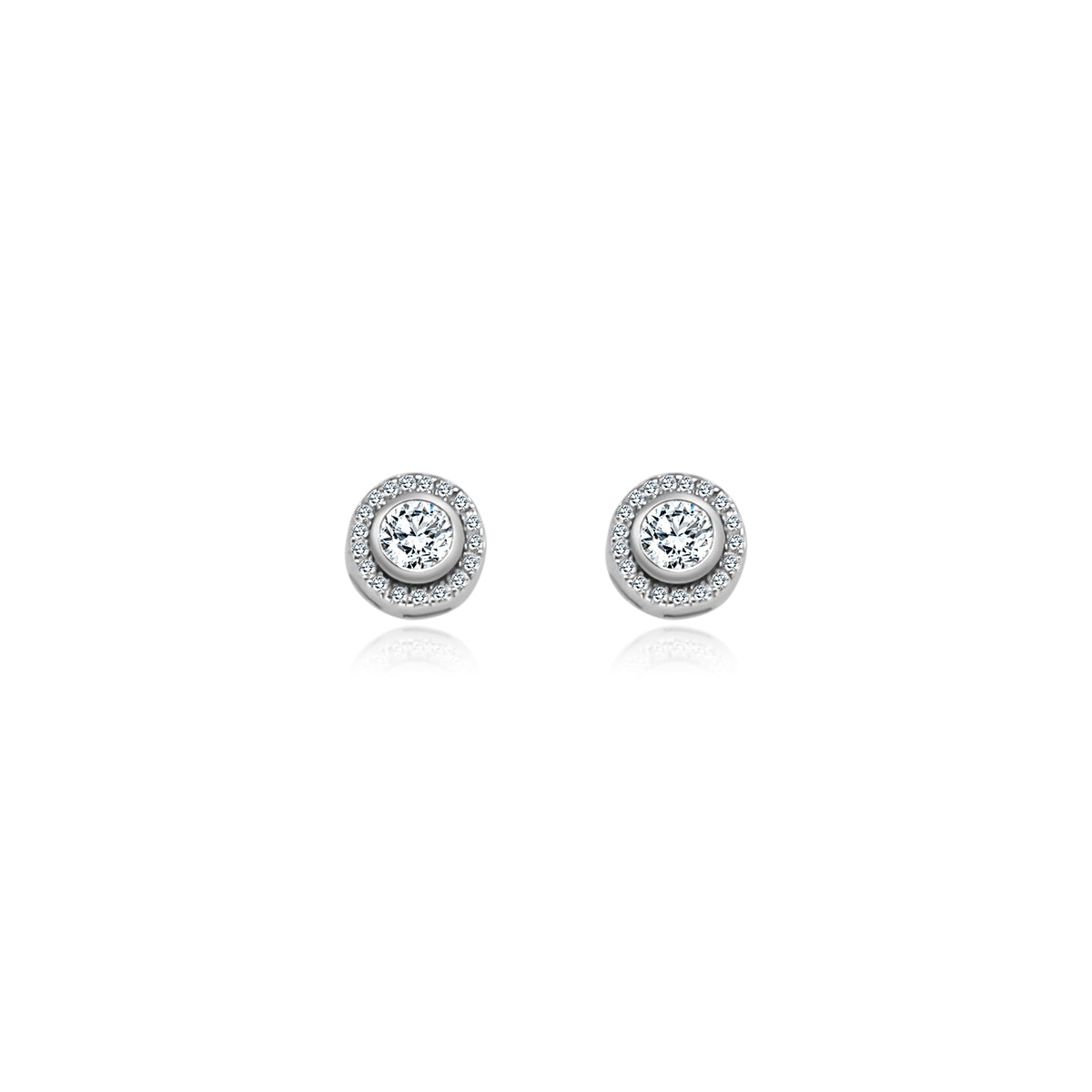 Circle Halo Studs - Atlanta Jewelers Supply