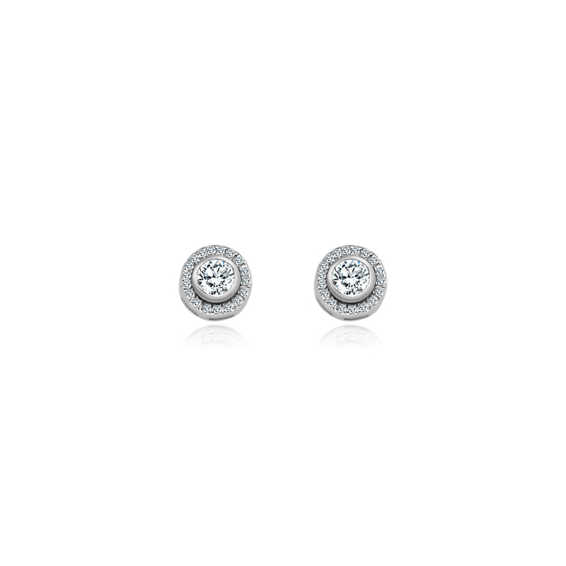 Circle Halo Studs - Atlanta Jewelers Supply