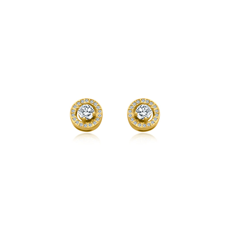Circle Halo Studs - Atlanta Jewelers Supply