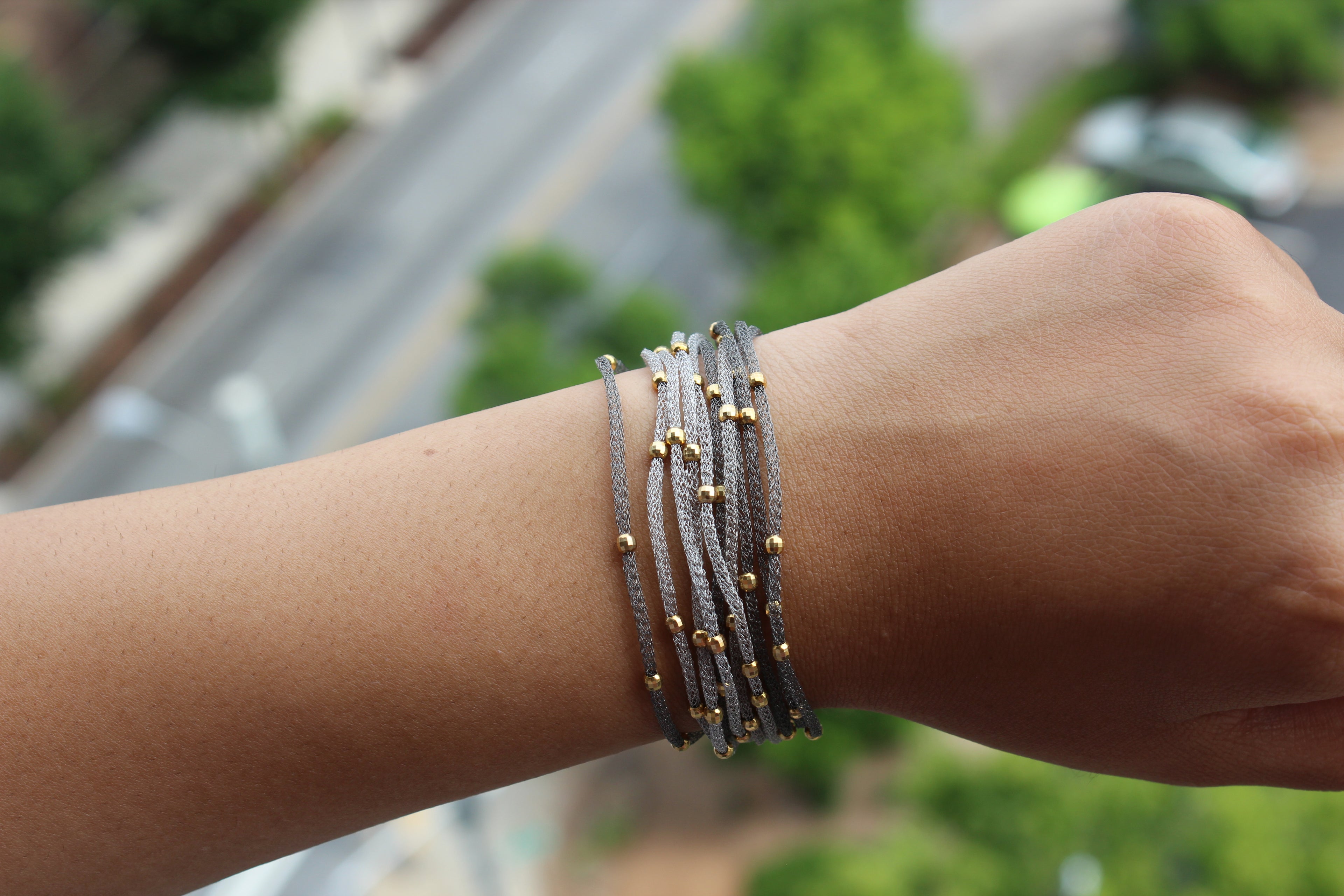 Mesh Magnetic Close Beaded Bracelet - Atlanta Jewelers Supply