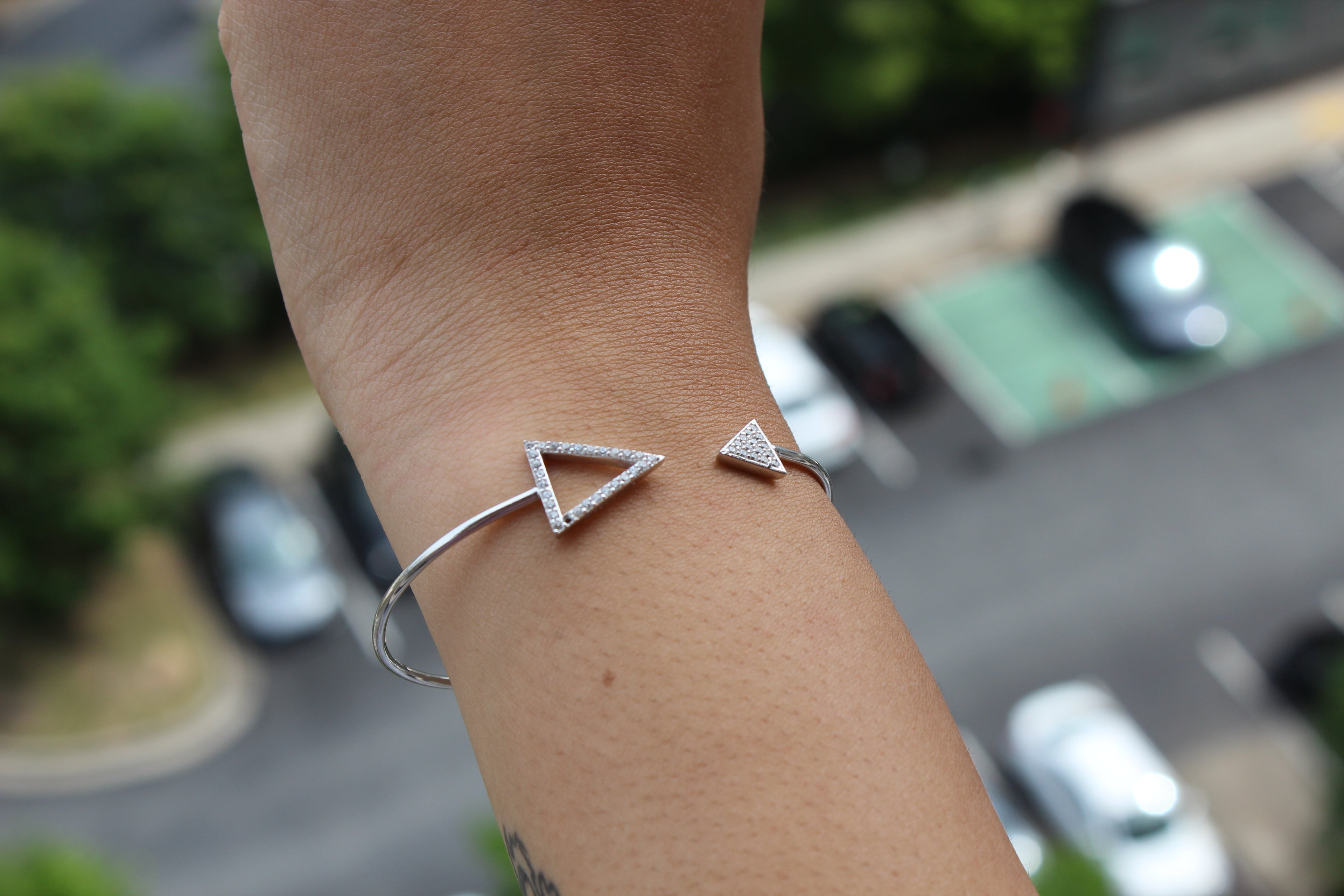 Triangle Open Bangle - Atlanta Jewelers Supply