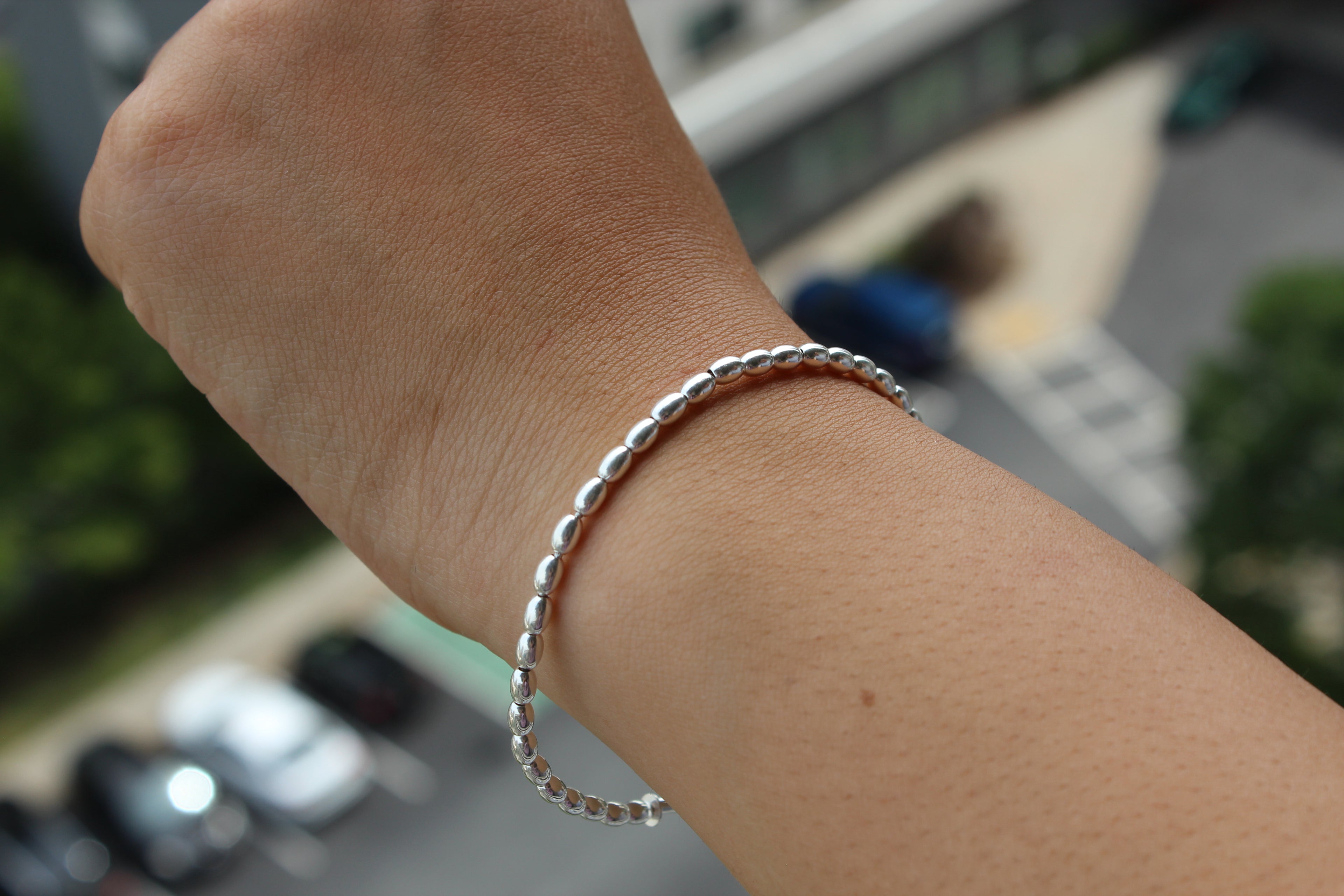 Rice Bead Open Bangle - Atlanta Jewelers Supply