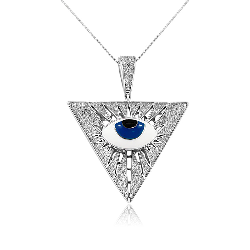 All Seeing Eye Pyramid Cz Pendant - Atlanta Jewelers Supply
