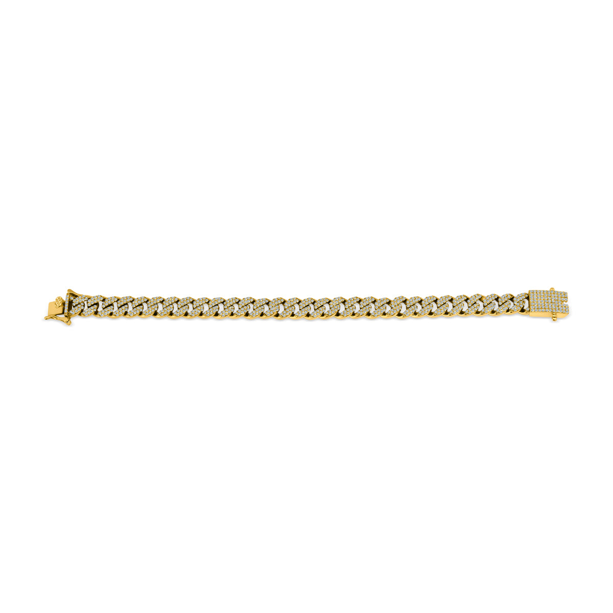 Sterling Silver Cuban Link CZ Bracelet - Atlanta Jewelers Supply