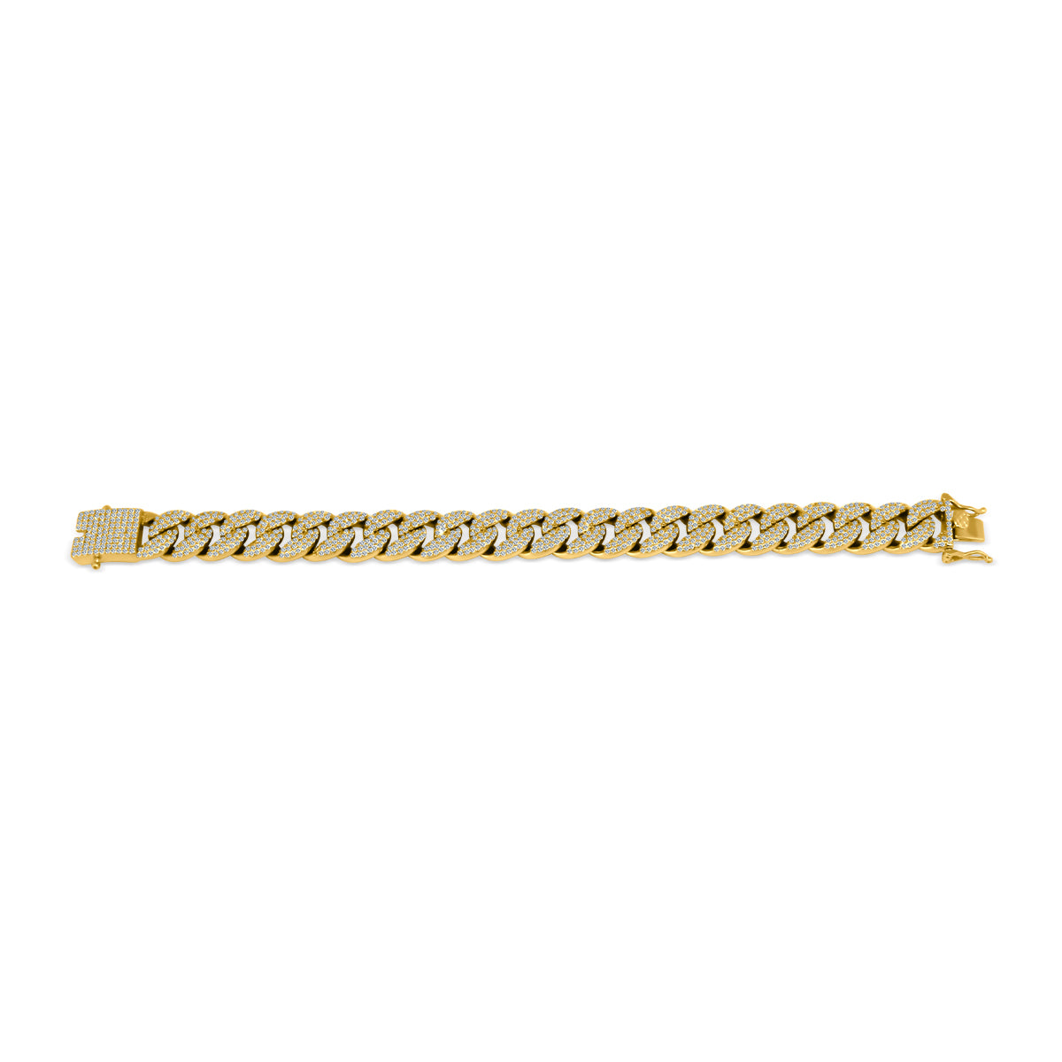 Sterling Silver Cuban Link CZ Bracelet - Atlanta Jewelers Supply