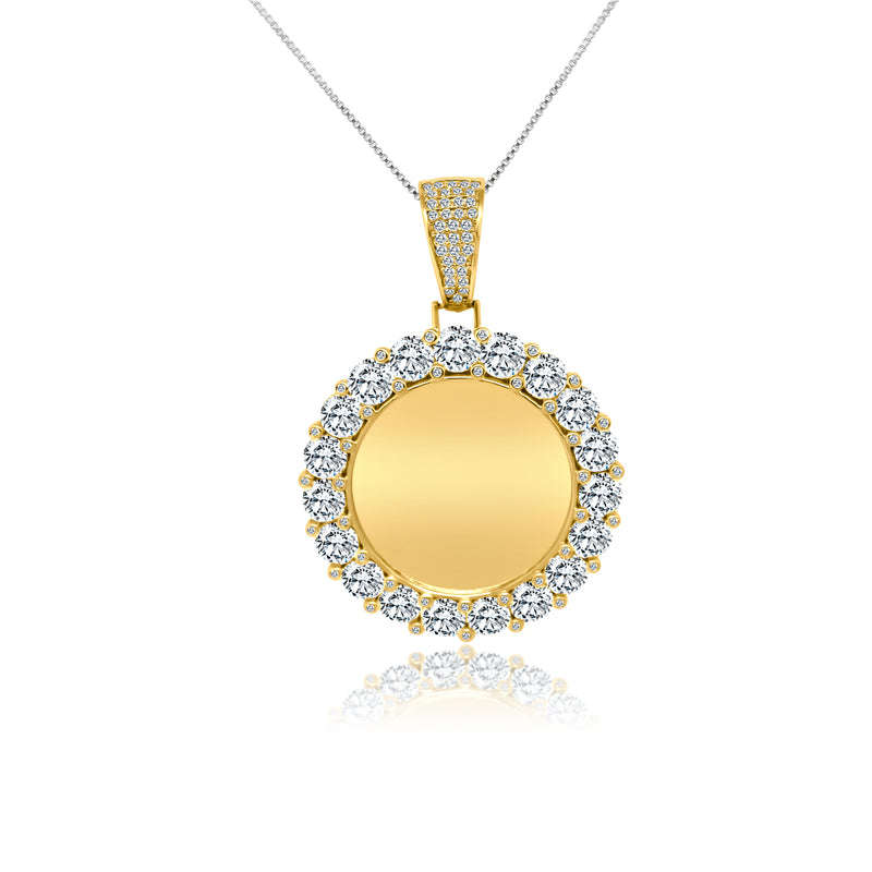 Round Cz Chunky Picture Pendant - Atlanta Jewelers Supply