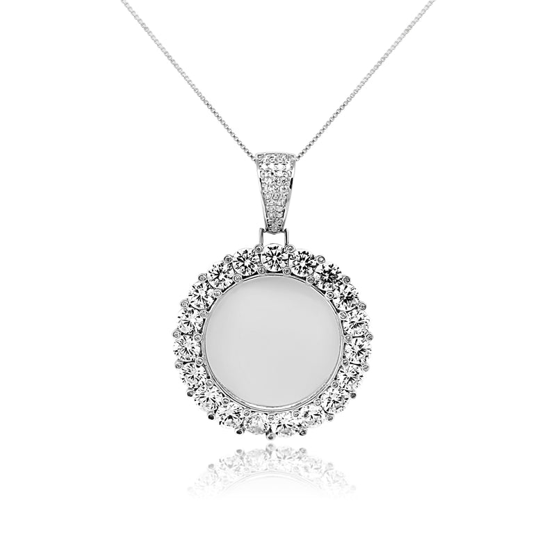 Round Cz Chunky Picture Pendant - Atlanta Jewelers Supply