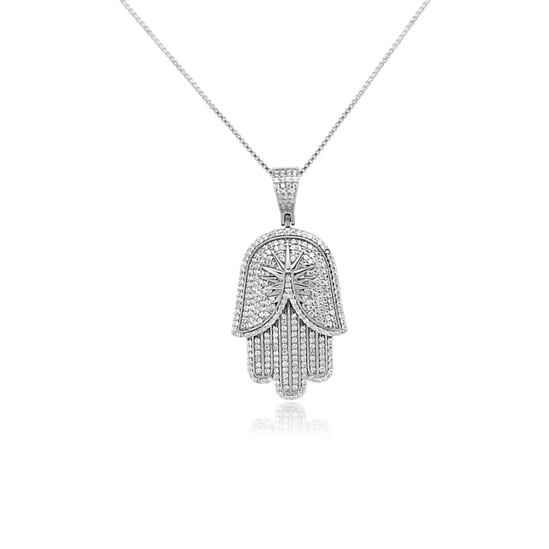 Hamsa Hand Cz Pendant - Atlanta Jewelers Supply