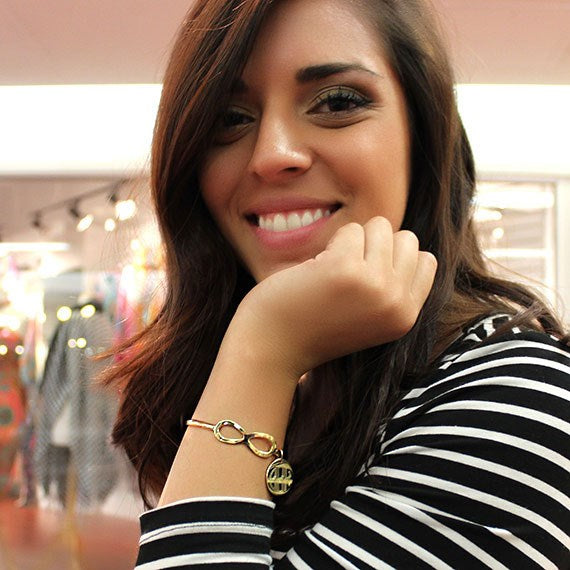 German Silver Infinity Cuff Bracelet With Engravable Disc - Atlanta Jewelers Supply