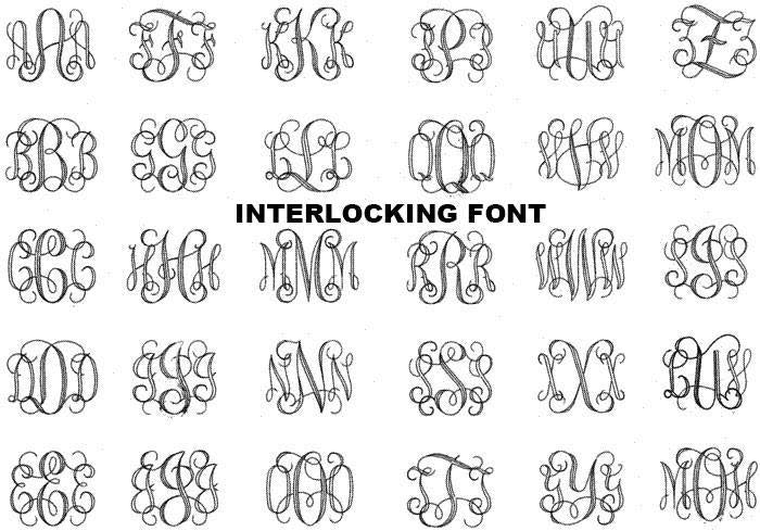 Intertwined Monogram Font