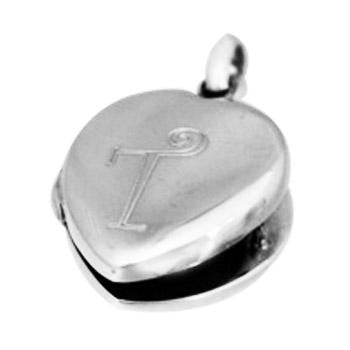 Sterling Silver Plain Engravable Heart Locket - Atlanta Jewelers Supply