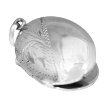 Sterling Silver Puffed Oval Locket - Atlanta Jewelers Supply