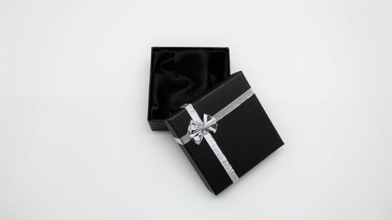 Black and Silver Medium Jewelry Box Pack - Atlanta Jewelers Supply