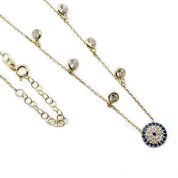 Sterling Silver Sapphire CZ Constellation Necklace - Atlanta Jewelers Supply