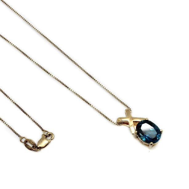 Aquamarine Inspired CZ Necklace - Atlanta Jewelers Supply