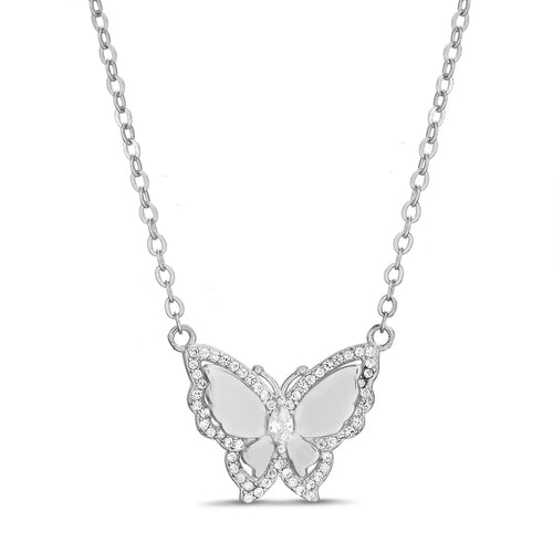 Sterling Silver Butterfly Necklace