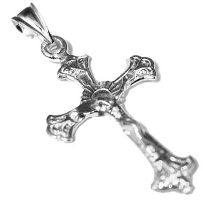 Sterling Silver Saint Christopher Cross Pendant - Atlanta Jewelers Supply