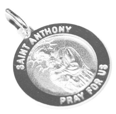 Sterling Silver Dime Size Saint Anthony Pendant - Atlanta Jewelers Supply