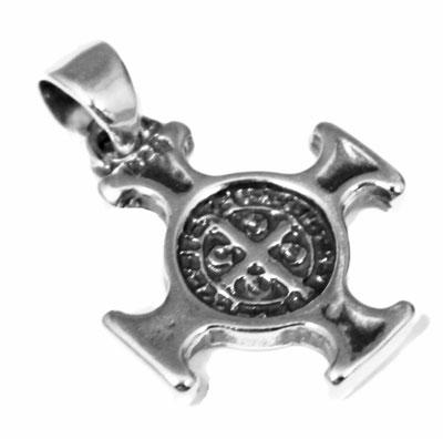 Sterling Silver Dime Size Round Cross Pendant - Atlanta Jewelers Supply