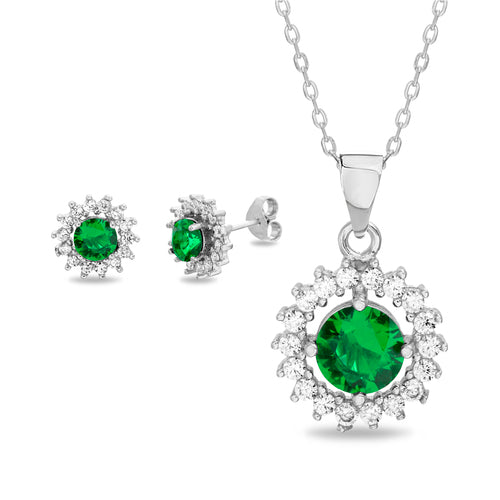 Flower Post Earring & Pendant Set (3 Styles) (Chain not Included) - Atlanta Jewelers Supply