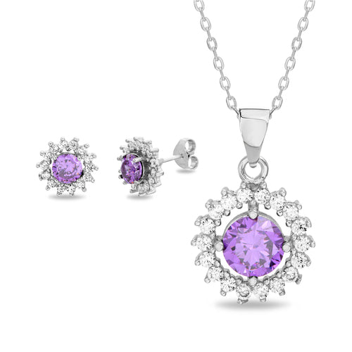 Flower Post Earring & Pendant Set (3 Styles) (Chain not Included) - Atlanta Jewelers Supply