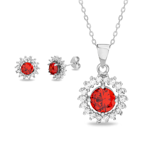 Flower Post Earring & Pendant Set (3 Styles) (Chain not Included) - Atlanta Jewelers Supply