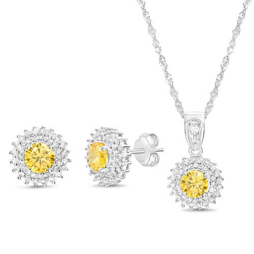 Silver CZ Halo Set (3 Styles) - Atlanta Jewelers Supply