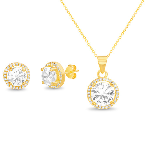 Gold Oval CZ Border Set - Atlanta Jewelers Supply