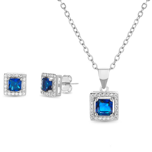 CZ Asscher Cut CZ Border Set (Three Colors) - Atlanta Jewelers Supply
