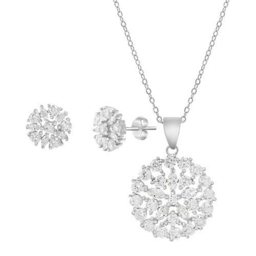 Silver Marquis CZ Round Set - Atlanta Jewelers Supply