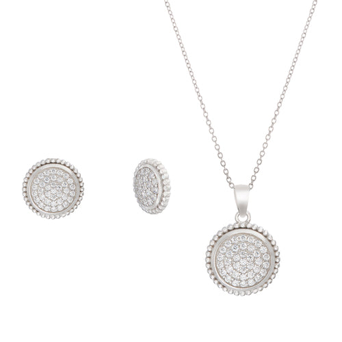 Silver CZ Circle Bead Border Set - Atlanta Jewelers Supply