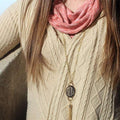 Engravable Fashion Oval Tassel Necklace In Gold And Silver - Atlanta Jewelers Supply
