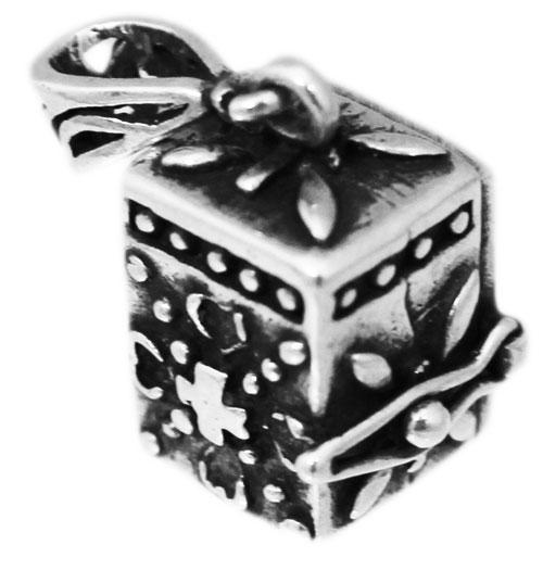 Sterling Silver Box Shape Antique Style Prayer Box - Atlanta Jewelers Supply