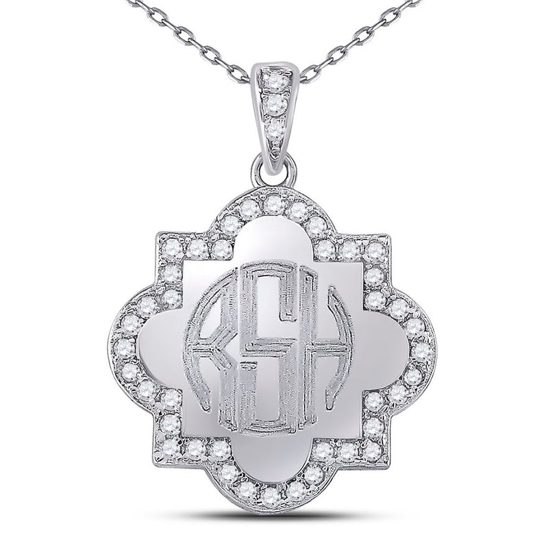 Sterling Silver Engravable Quatrefoil Necklace - Atlanta Jewelers Supply
